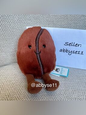 Jellycat Amuseables Coffee Bean - Authentic - Brand New With Tags - Fast Ship